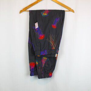 Bolivia Black Windbreaker Track Pants with Jellyfish